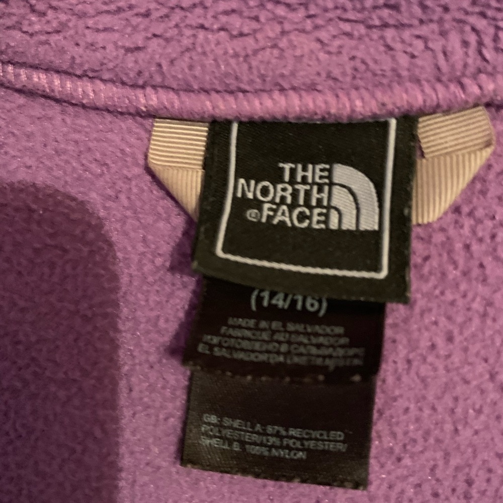 Purple girls north face